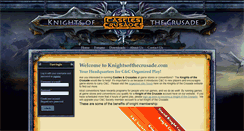 Desktop Screenshot of knightsofthecrusade.com