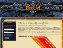 Tablet Screenshot of knightsofthecrusade.com